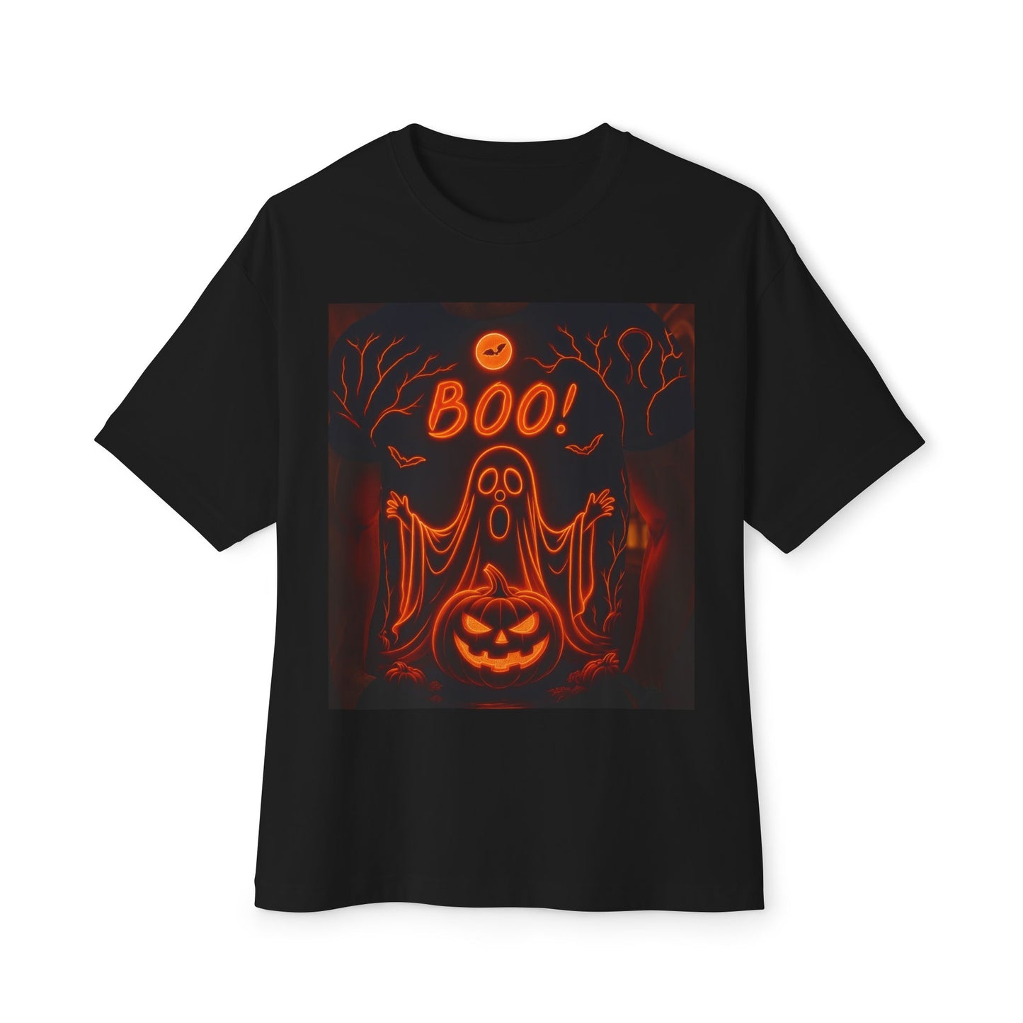 Halloween Graphic Tee, Spooky T-Shirt for Autumn, Ghostly Apparel, Unisex Oversized Shirt, Trick-or-Treat Gear