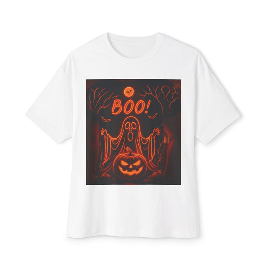 Halloween Graphic Tee, Spooky T-Shirt for Autumn, Ghostly Apparel, Unisex Oversized Shirt, Trick-or-Treat Gear